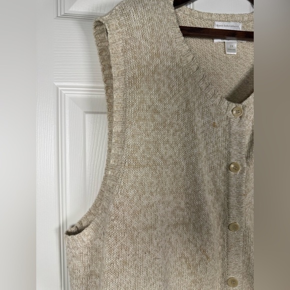 VTG Christoper Banks Hand Embroidered Novelty Teachercore Sweater Vest Size 2x - Picture 5 of 7